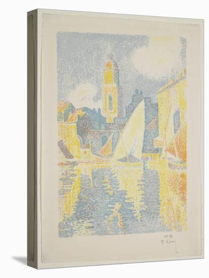 The Port of St. Tropez, 1897-98 (Colour Litho)-Paul Signac-Premier Image Canvas