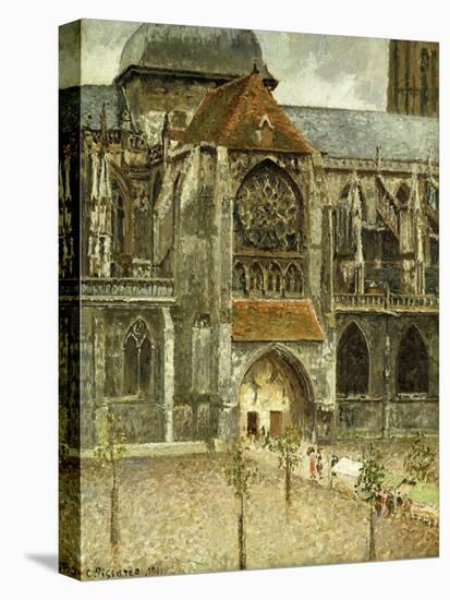 The Portal of the Church Saint-Jacques at Dieppe; Portail de l'Eglise Saint-Jacques a Dieppe, 1901-Camille Pissarro-Premier Image Canvas