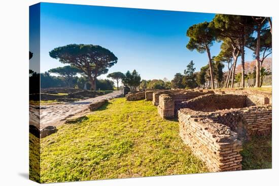 The Portico of the Sloping Roof, Ostia Antica archaeological site, Ostia, Rome province-Nico Tondini-Premier Image Canvas