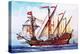 The Portuguese Caravel-English School-Premier Image Canvas