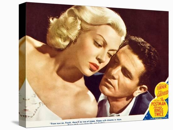 The Postman Always Rings Twice, Lana Turner, John Garfield, 1945-null-Stretched Canvas