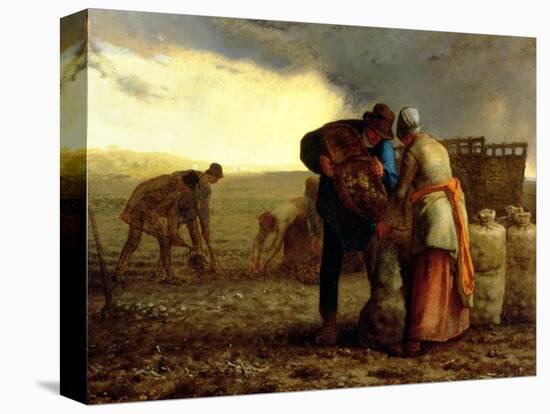 The Potato Harvest, 1855-Jean-François Millet-Premier Image Canvas