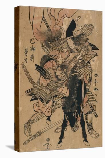 The Powerful Tomoe Gozen, C.1810-Katsukawa Shuntei-Premier Image Canvas