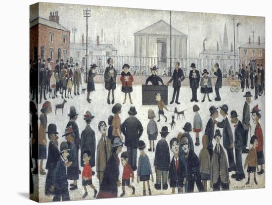 The Prayer Meeting-Laurence Stephen Lowry-Stretched Canvas