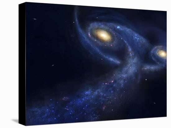 The Predicted Collision Between the Andromeda Galaxy and the Milky Way-Stocktrek Images-Premier Image Canvas