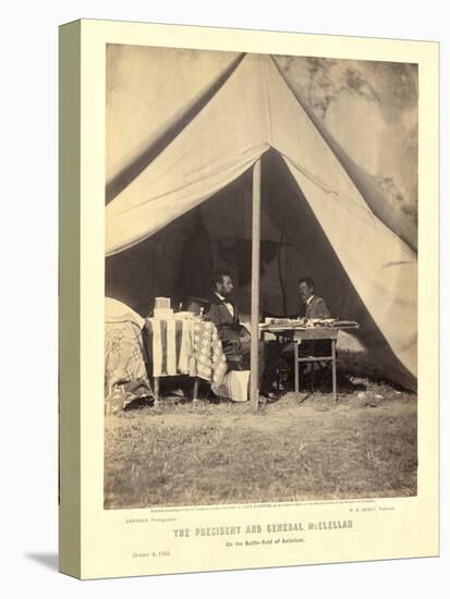 The President and General Mcclellan on the Battle-Field of Antietam, Pub.1862 (Photo)-Alexander Gardner-Premier Image Canvas