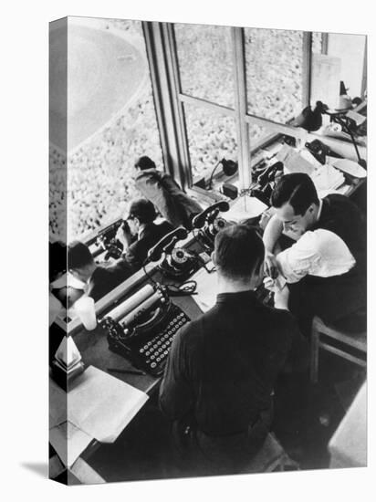 The Press Box at the Berlin Olympics, 1936-null-Premier Image Canvas