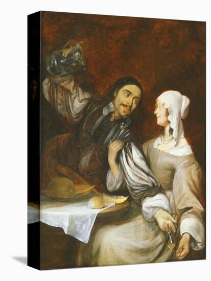 The Pressing Invitation to Drink, C.1648-Gerard ter Borch-Premier Image Canvas