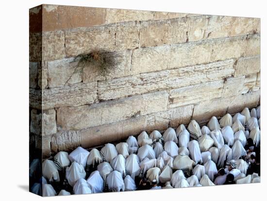 The Priestly Blessing Ceremony By the Western Wall at Succot, Old City, Jerusalem, Israel-null-Premier Image Canvas