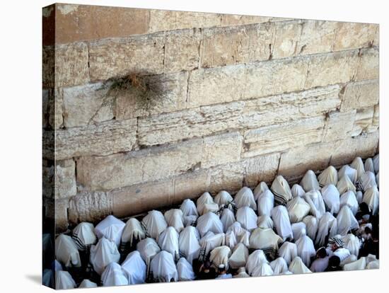 The Priestly Blessing Ceremony By the Western Wall at Succot, Old City, Jerusalem, Israel-null-Premier Image Canvas