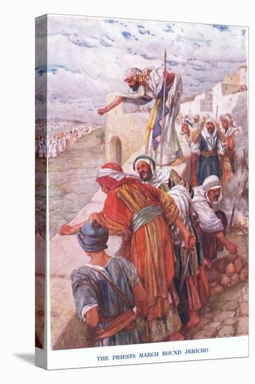 The Priests March around Jericho-Arthur A. Dixon-Premier Image Canvas