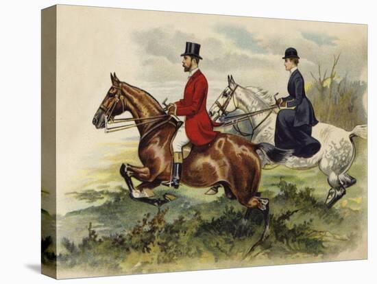 The Prince and Princess of Wales in the Hunting Field-Henry Payne-Premier Image Canvas