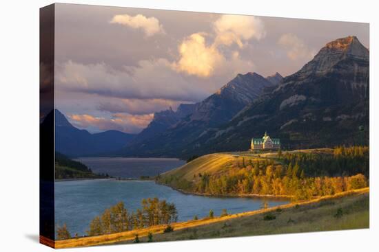 The Prince of Wales Hotel at Sunrise, Waterton Lakes National Park, Alberta, Canada, North America-Miles Ertman-Premier Image Canvas