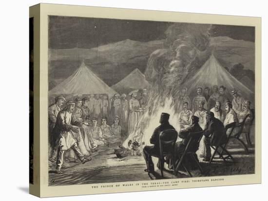 The Prince of Wales in the Terai, the Camp Fire, Thibetans Dancing-Joseph Nash-Premier Image Canvas