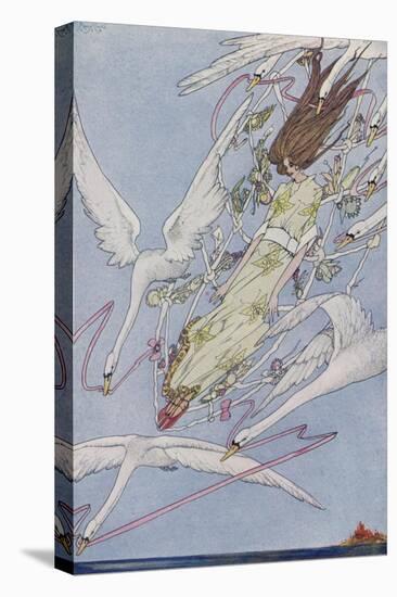 The Princess Carried by the Swans-Harry Clarke-Premier Image Canvas