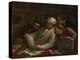 The Print Collectors, C.1860-63 (Oil on Panel)-Honore Daumier-Premier Image Canvas