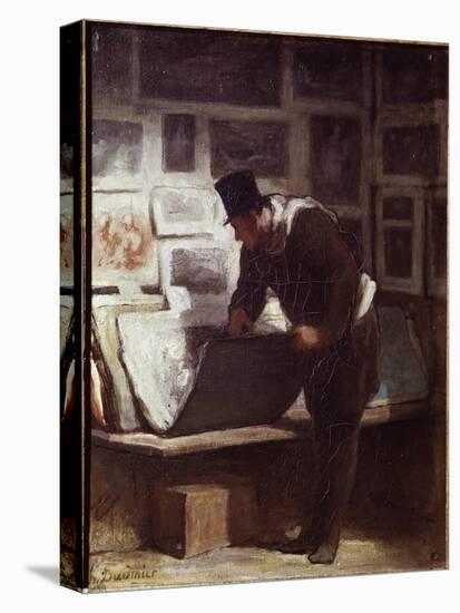 The Print Lover-Honore Daumier-Premier Image Canvas