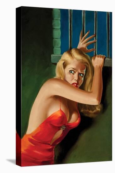 The Prisoner - Pulp Cover-Peter Driben-Stretched Canvas