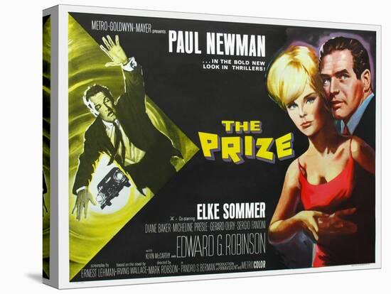 The Prize, UK Movie Poster, 1963-null-Stretched Canvas