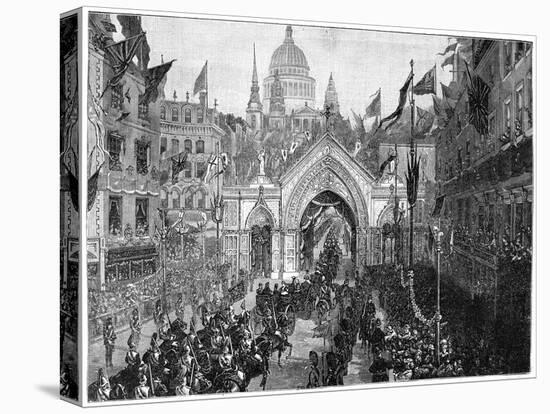 The Procession at Ludgate Hill, Thanksgiving Day, London, 1900-N Chevalier-Premier Image Canvas