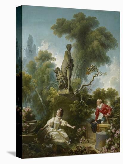 The Progress of Love: the Meeting, Ca 1773-Jean-Honoré Fragonard-Premier Image Canvas