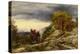 The Prophet Balaam and the Angel, 1859 (Oil on Paper, Laid down on Canvas)-John Linnell-Premier Image Canvas