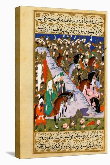 The Prophet Muhammad And the Muslim Army At the Battle of Uhud-null-Premier Image Canvas