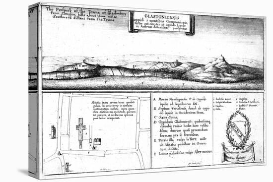 'The Prospect of the Towne of Glastonbury', late 17th century-Wenceslaus Hollar-Premier Image Canvas