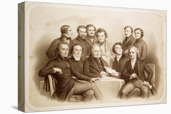 The Provisional Government of 24th February 1848, 1848-Achille Deveria-Premier Image Canvas