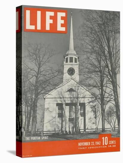 The Puritan Spirit, New England Church, November 23, 1942-Fritz Goro-Premier Image Canvas