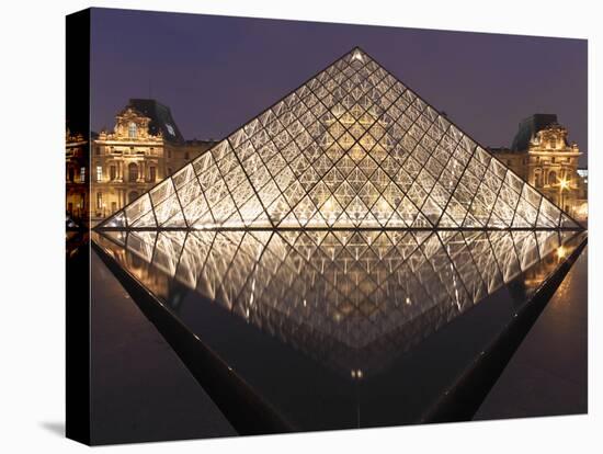 The Pyramide Du Louvre, Paris, France-William Sutton-Premier Image Canvas
