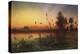 The Pyramids from the Island of Roda at Sunset-Frank Dillon-Premier Image Canvas