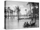 The Pyramids of Giza During a Flood, Cairo, Egypt, C1920S-null-Premier Image Canvas