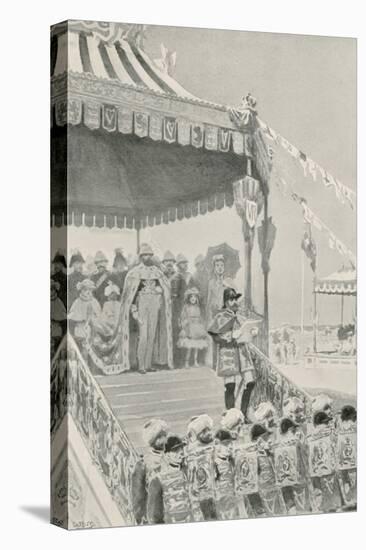 The Queen Being Proclaimed "Empress of India" at Delhi-William Henry Margetson-Premier Image Canvas