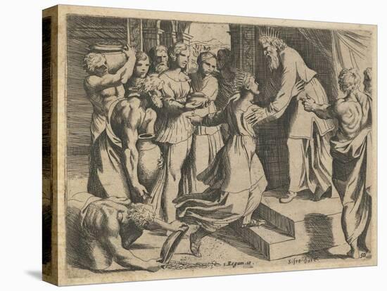 The Queen of Sheba Bringing Gifts to King Solomon-Sisto Rosa-Premier Image Canvas