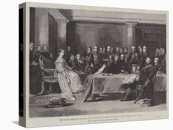 The Queen Presiding at Her First Council Upon Her Accession to the Throne, 20 June 1887-Sir David Wilkie-Premier Image Canvas