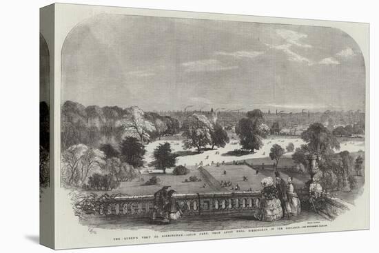 The Queen's Visit to Birmingham, Aston Park, from Aston Hall, Birmingham in the Distance-Samuel Read-Premier Image Canvas