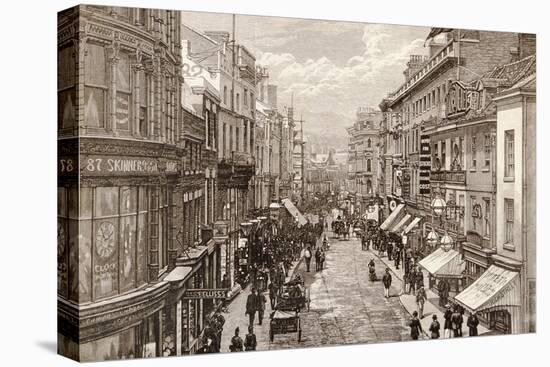 The Queen's Visit to Birmingham: the High Street, from 'The Illustrated London News' 2nd April 1887-English-Premier Image Canvas