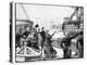 The Queen Waving Farewell to the 'Duke of Wellington' Flagship, C1850s-null-Premier Image Canvas