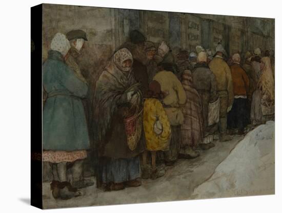 The Queue, Ca 1921-Alexander Ivanovich Vakhrameyev-Premier Image Canvas