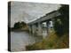 The Railroad Bridge at Argenteuil-Claude Monet-Premier Image Canvas