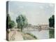 The Railway Bridge, Pontoise-Camille Pissarro-Premier Image Canvas