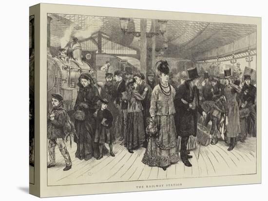The Railway Station-Charles Green-Premier Image Canvas