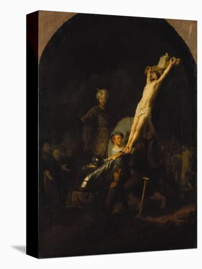 The Raising of the Cross, about 1633-Rembrandt van Rijn-Premier Image Canvas