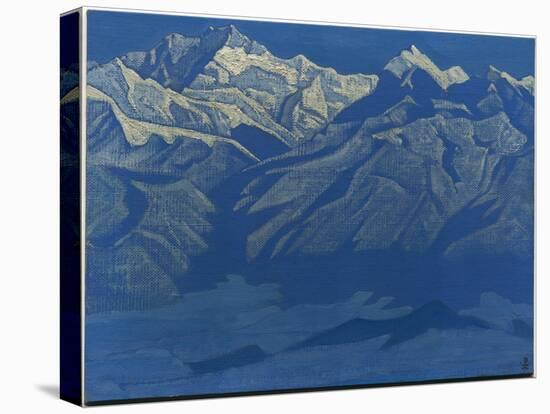 The Range, 'Himalayan' Series, 1924 (Tempera on Canvas Laid on Cardboard)-Nicholas Roerich-Premier Image Canvas