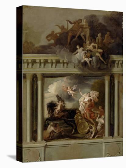 The Rape of Proserpine, Design for the Staircase of Devonshire House, London, C.1704-Louis Laguerre-Premier Image Canvas