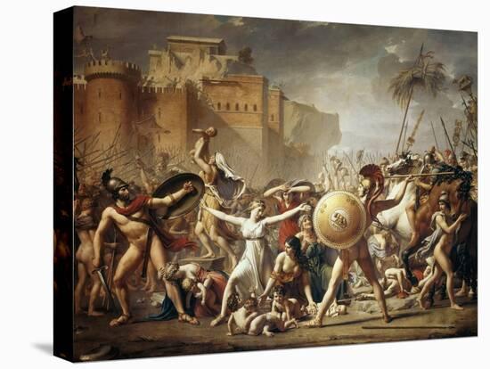 The Rape of the Sabine Women-Jacques Louis David-Premier Image Canvas