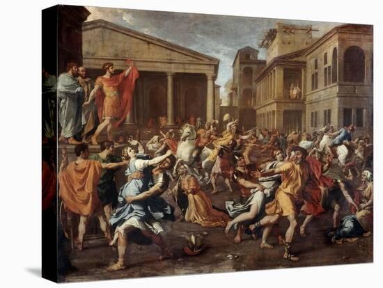 The Rape of the Sabine Women-Nicolas Poussin-Premier Image Canvas