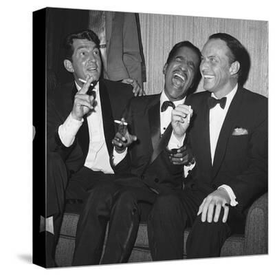 'The Rat Pack' Stretched Canvas Print The Chelsea Collection