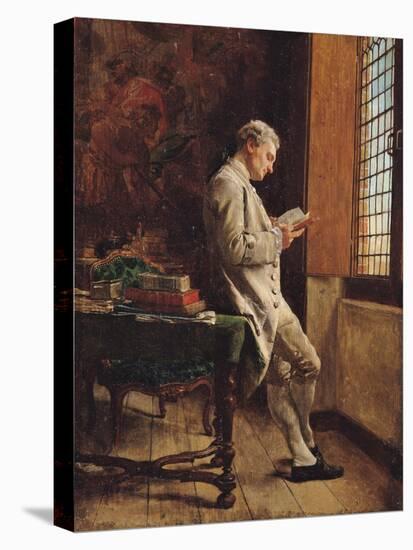 The Reader in White, 1857-Jean-Louis Ernest Meissonier-Premier Image Canvas